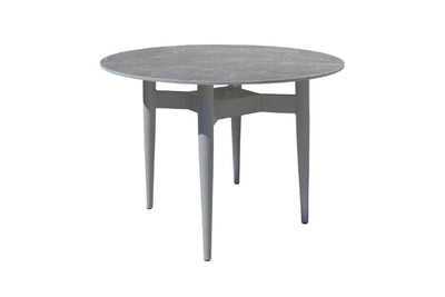 CLEARANCE |100cm Henley Porcelain Slate & Aluminium Round Dining Table