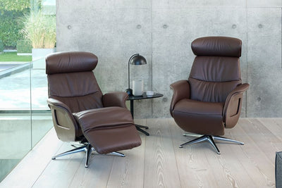Odense Reclining Chair with Integrated Footstool