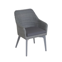 Cliveden Dining Armchair with Aluminium Legs