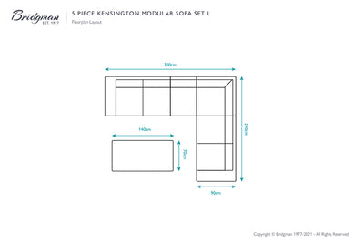 Kensington Rattan Modular Sofa Set L