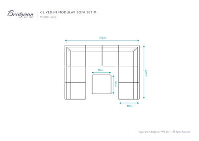 Cliveden Rattan Modular Sofa Set M