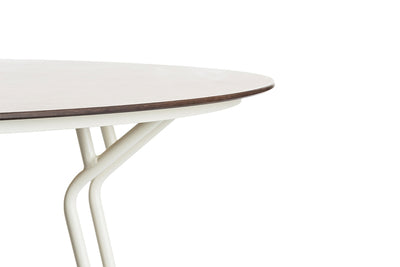 CLEARANCE | 130cm Remy Round Dining Table - Cream/Natural