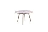 120cm Marseille Round Dining Table with 4 Dining Armchairs