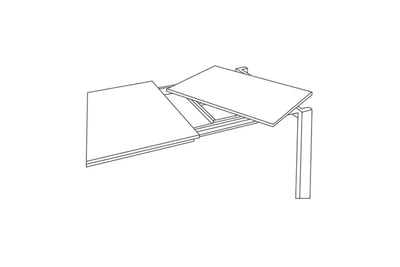 135cm Andorra Extending Dining Table with 6 Villa Dining Chairs