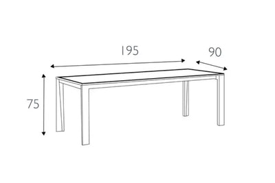 135cm Andorra Extending Dining Table with 6 Villa Dining Chairs