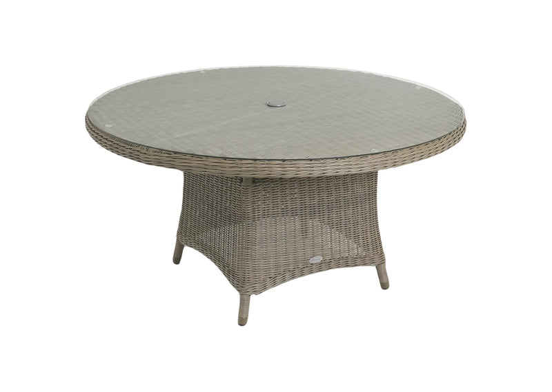150cm Kensington Round Dining Table with 6 Dining Armchairs