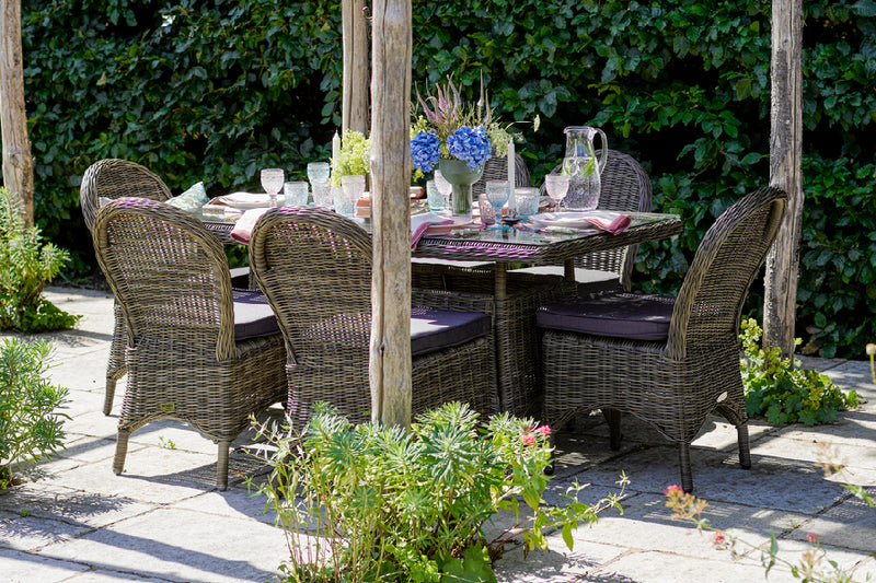 160cm Mayfair Rectangular Dining Table with 6 Dining Chairs
