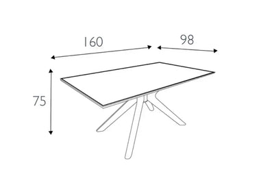 160cm Ravello Dining Table