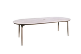240cm Marseille Oval Dining Table with 8 Dining Armchairs