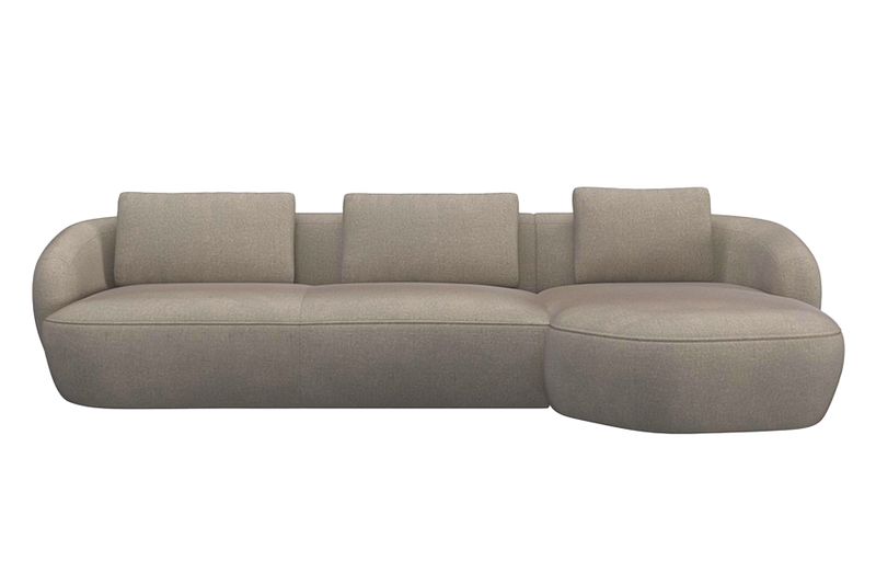 Aurelo Curve Large Left Hand Chaise Sofa