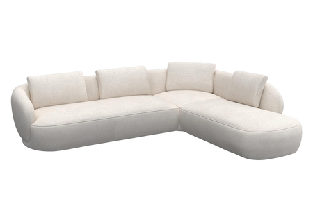 Aurelo Curve Large Left Hand Open Ended Corner Sofa