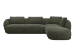 Aurelo Curve Large Left Hand Open Ended Corner Sofa