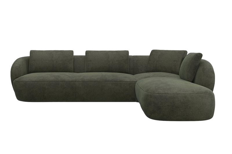 Aurelo Curve Large Left Hand Open Ended Corner Sofa