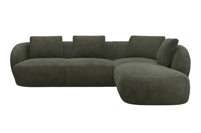 Aurelo Curve Medium Left Hand Open Ended Corner Sofa