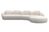 Aurelo Curve Medium Left Hand Corner Sofa with Round Chaise
