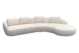 Aurelo Curve Medium Left Hand Corner Sofa with Round Chaise