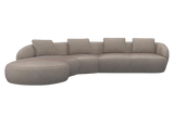 Aurelo Curve Medium Right Hand Corner Sofa with Round Chaise