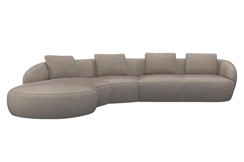 Aurelo Curve Medium Right Hand Corner Sofa with Round Chaise