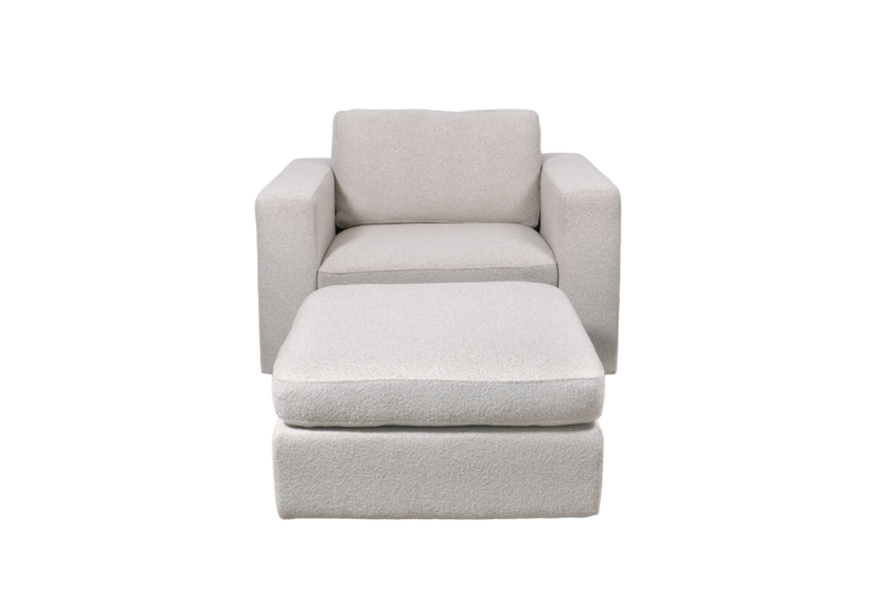 Aurelo Quiet Lounge Chair with Footrest Set XII