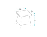 CLEARANCE | 52cm Kensington Square Side Table