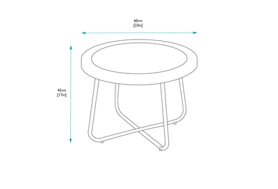CLEARANCE | 60cm Cliveden Round Side Table