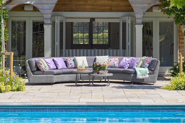 Cliveden Rattan Curved Modular Sofa Set C