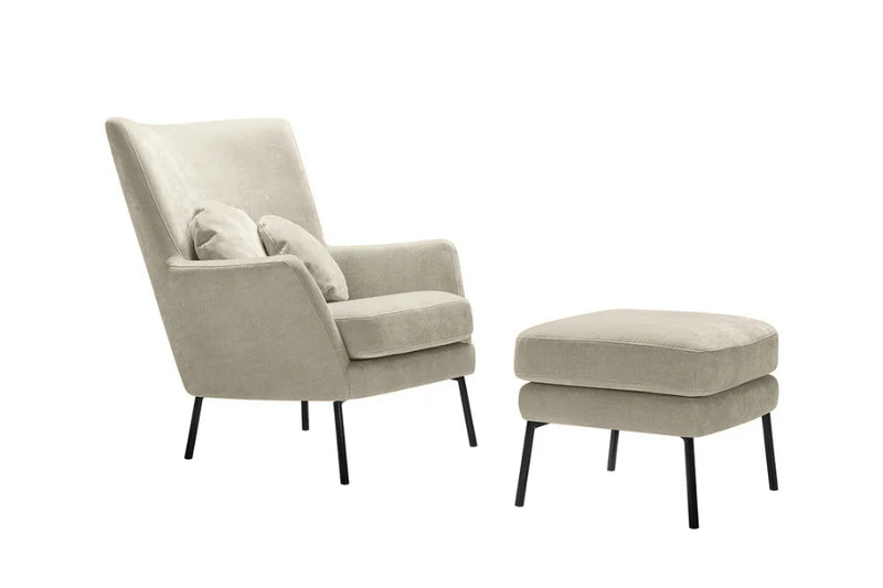 Durham Armchair and Footstool