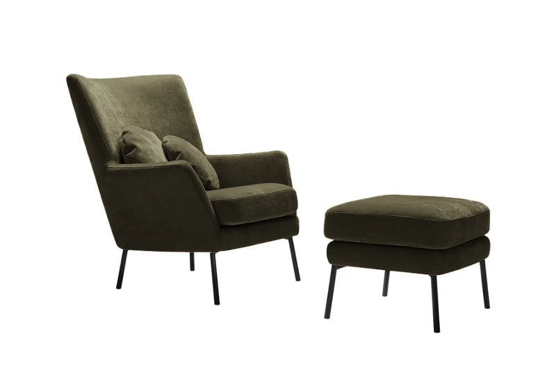 Durham Armchair and Footstool