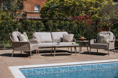 Marseille Sofa, 2 Marseille Lounge Armchairs & 120cm Coffee Table