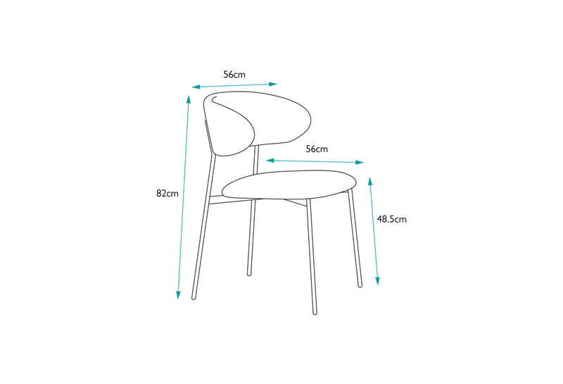 220cm Portofino Dining Table with 6 Burano Dining Chairs