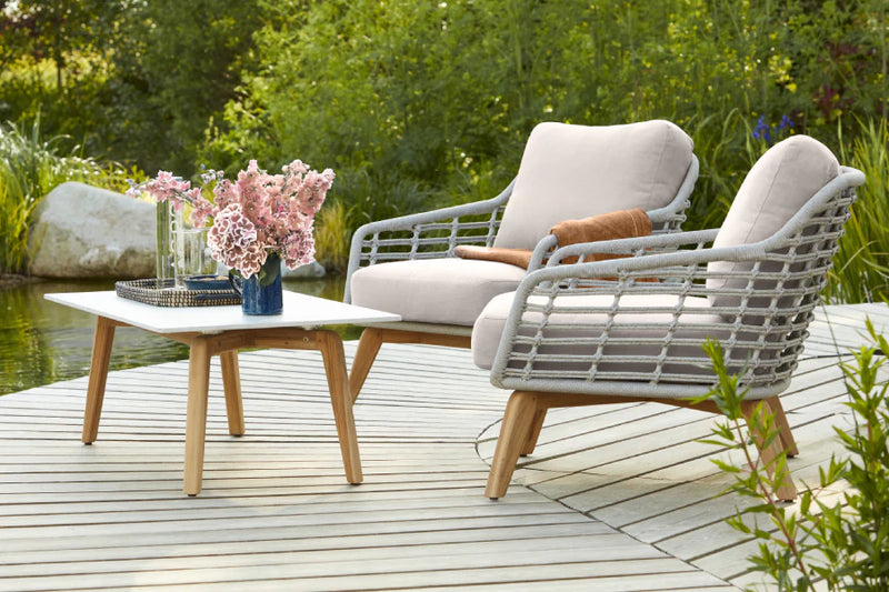 2 Tropez Lounge Armchairs & Coffee Table