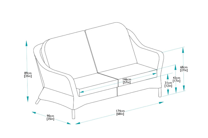 Marlow 2 Seater Sofa