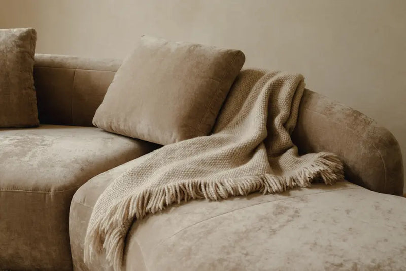 Aurelo Curve Medium Left Hand Corner Sofa with Round Chaise