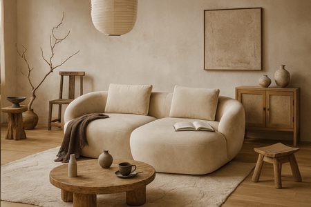 Aurelo Curve Small Left Hand Chaise Sofa