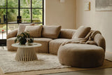 Aurelo Curve Medium Left Hand Corner Sofa with Round Chaise