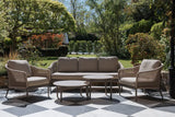 Bordeaux 3 Seater Sofa, Two Lounge Armchairs, 80cm Round Coffee Table & 66cm Round Coffee Table
