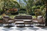 Bordeaux 3 Seater Sofa, Two Lounge Armchairs, 80cm Round Coffee Table & 66cm Round Coffee Table