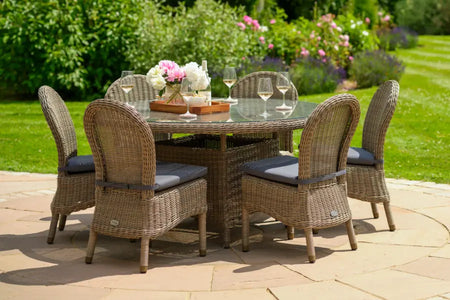 150cm Kensington Round Dining Table with 6 Dining Chairs