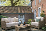 Mayfair 2 Seater Sofa with Lounge Armchair & Oval Coffee Table
