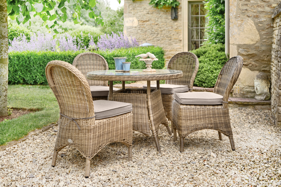 100cm Mayfair Round Dining Table with Dining Chairs Bridgman