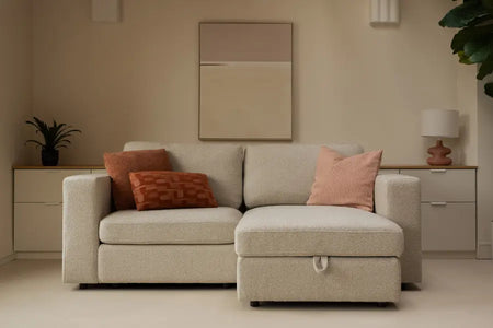 Aurelo Quiet One-Seat Sofa with Chaise Set VII
