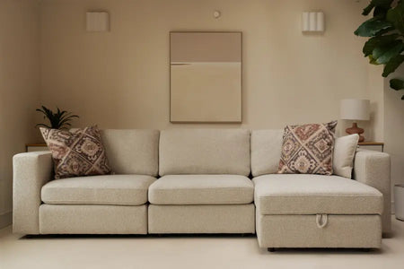 Aurelo Quiet Two-Seat Sofa with Chaise Set VIII