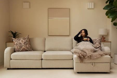 Aurelo Rest Two-Seat Sofa with Chaise Set VIII