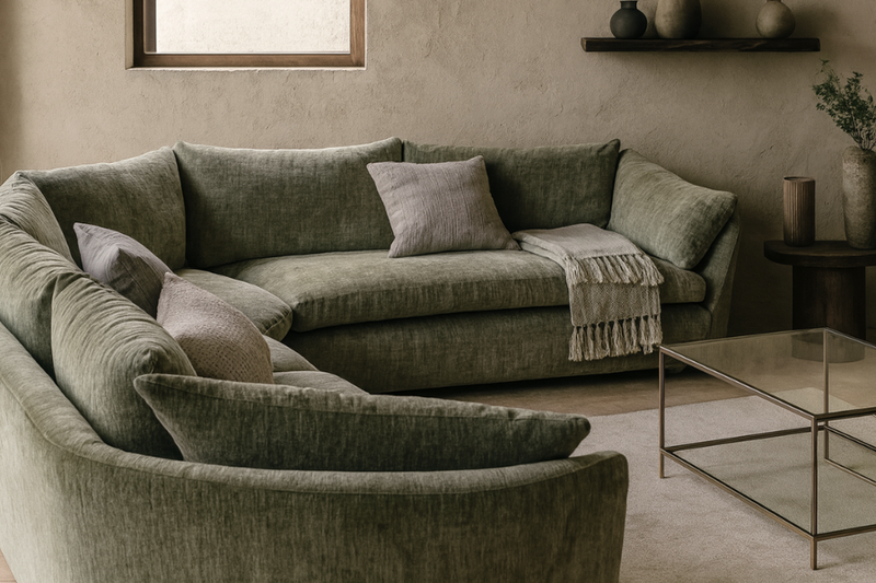 Aurelo Ground Modular Corner Sofa Set