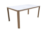 160cm Corsica Rectangular Dining Table with 6 Dining Armchairs