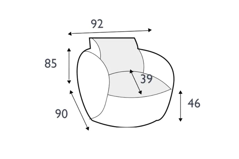 Aurelo Curve Accent Armchair