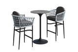 70cm Monaco Bar Table with 2 Bar Stools