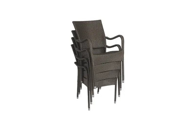 4 Windsor Bronze Stacking Armchairs