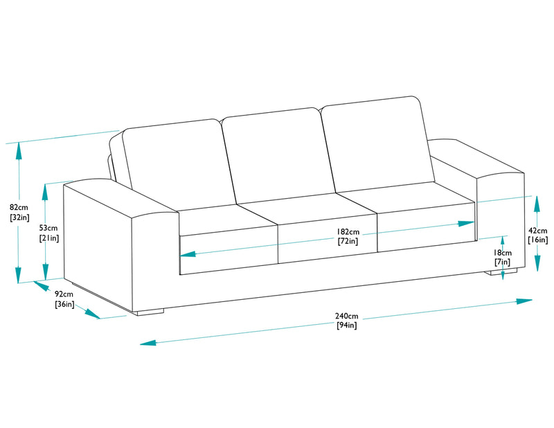Kensington 3 Seater Sofa