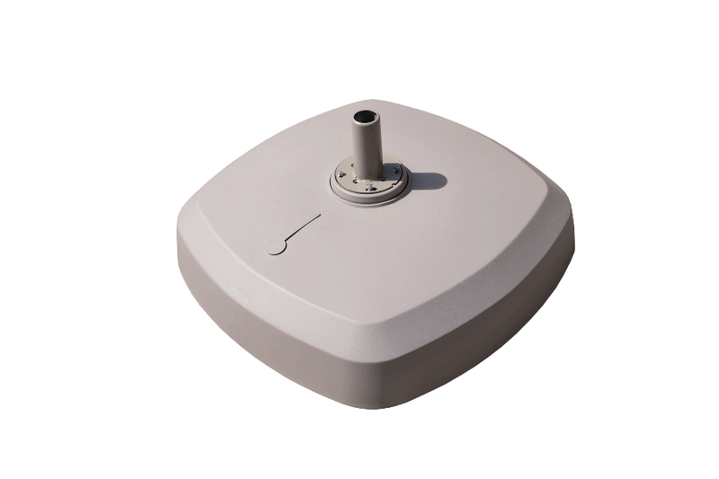 Resin Base with Wheels - Almond